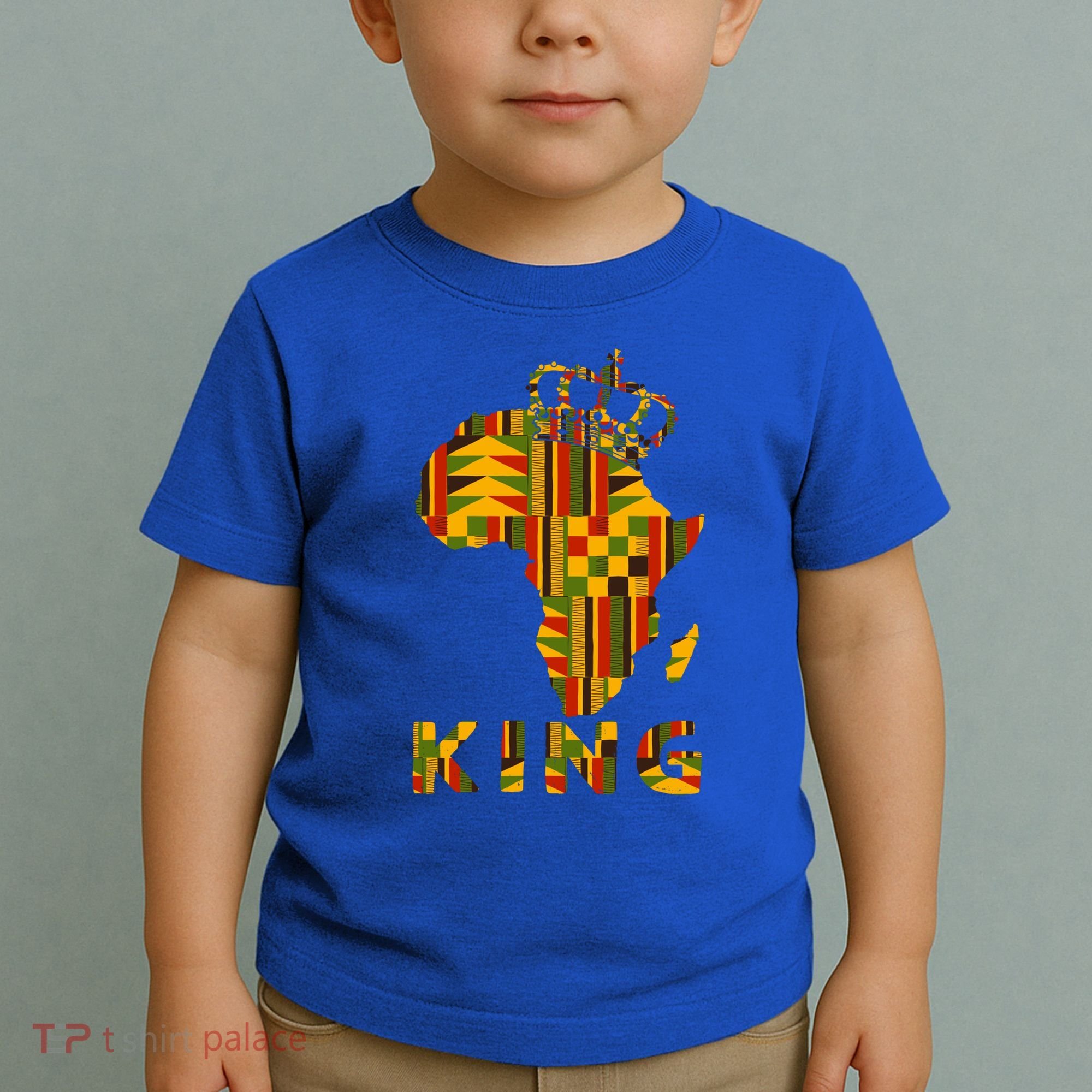 Africa Map Kente Cloth For King African Lover Funny Gift Toddler T-Shirt