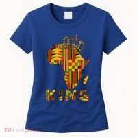 Africa Map Kente Cloth For King African Lover Funny Gift Women's T-Shirt thumb 0