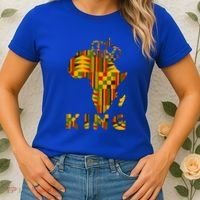Africa Map Kente Cloth For King African Lover Funny Gift Women's T-Shirt thumb 2