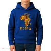 Africa Map Kente Cloth For King African Lover Funny Gift Kids Hoodie thumb 4