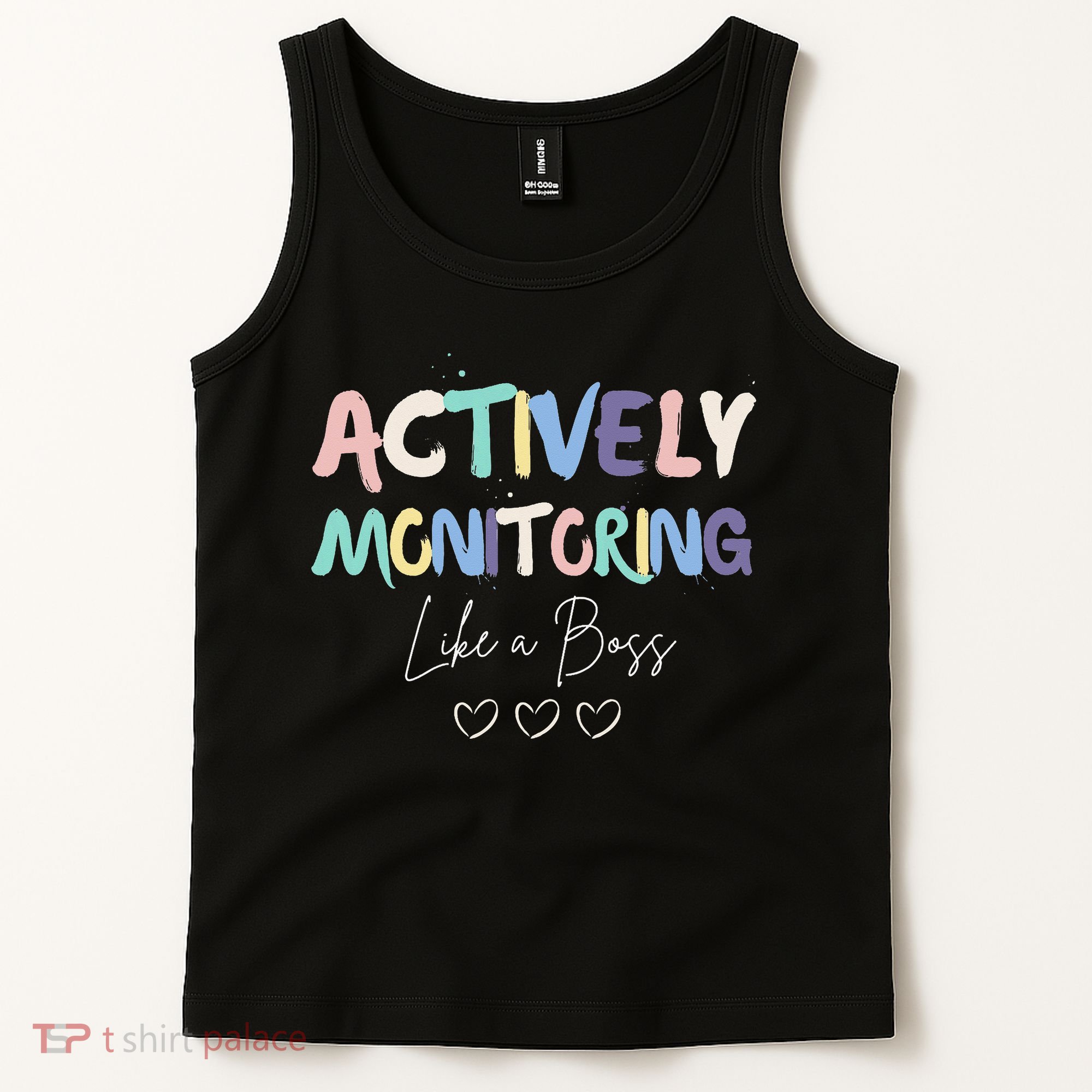 Actively Monitoring Like A Boss State Testing Day Teacher Tank Top