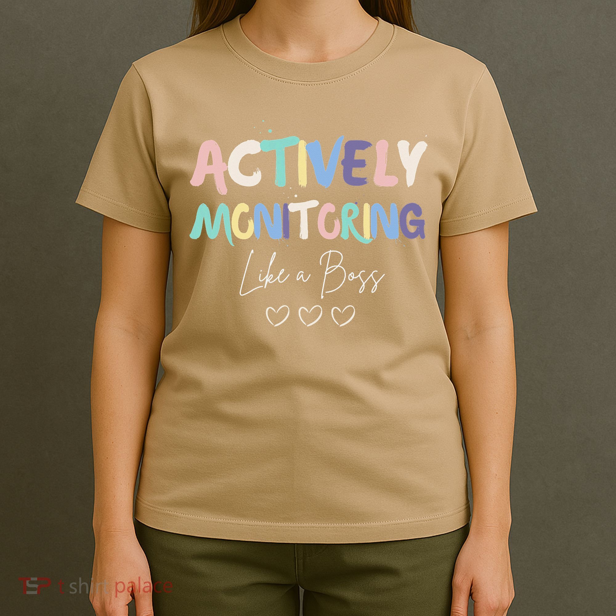 Actively Monitoring Like A Boss State Testing Day Teacher T-Shirt