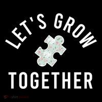 Autism Mom Let's Grow Together Puzzle Piece Autism Awareness Cool Gift Coffee Mug thumb 5