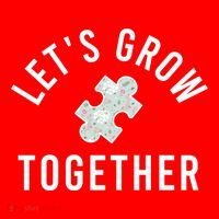 Autism Mom Let's Grow Together Puzzle Piece Autism Awareness Cool Gift Santa Hat thumb 1