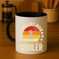 Archery Mom Like A Regular Mom But Cooler Mother's Day Gift Coffee Mug thumb 4