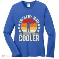 Archery Mom Like A Regular Mom But Cooler Mother's Day Gift Women's Long Sleeve Shirt thumb 0