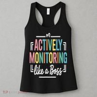 Actively Monitoring Like A Boss Motivational Testing Day Women's Tank Top thumb 3
