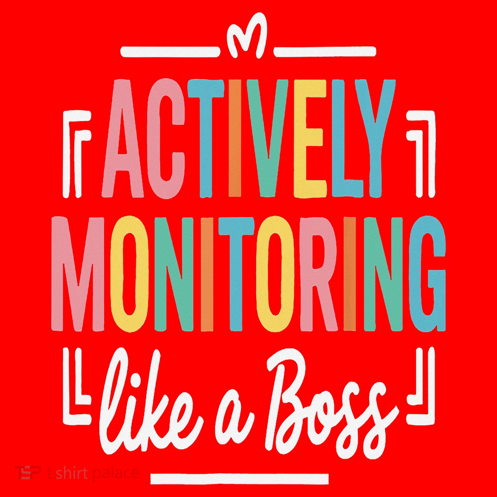 Actively Monitoring Like A Boss Motivational Testing Day Santa Hat