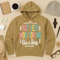 Actively Monitoring Like A Boss Motivational Testing Day Hoodie thumb 3