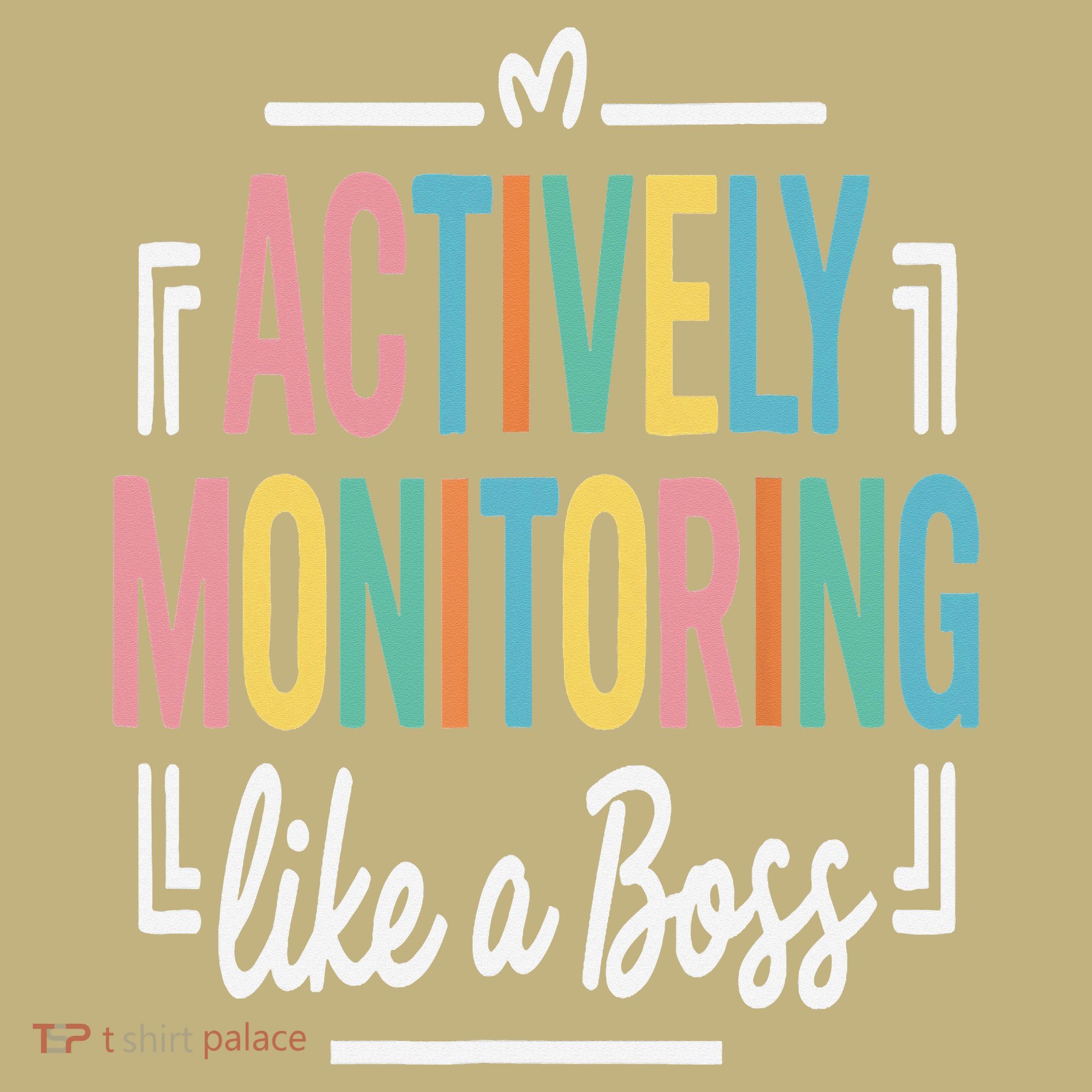 Actively Monitoring Like A Boss Motivational Testing Day Mousepad