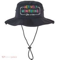 Actively Monitoring Like A Boss State Testing Teacher Bucket Hat thumb 0