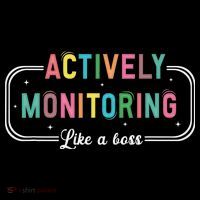 Actively Monitoring Like A Boss State Testing Teacher Women's Hoodie thumb 2