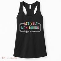 Actively Monitoring Like A Boss State Testing Teacher Women's Tank Top thumb 0