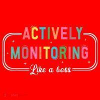 Actively Monitoring Like A Boss State Testing Teacher Santa Hat thumb 1