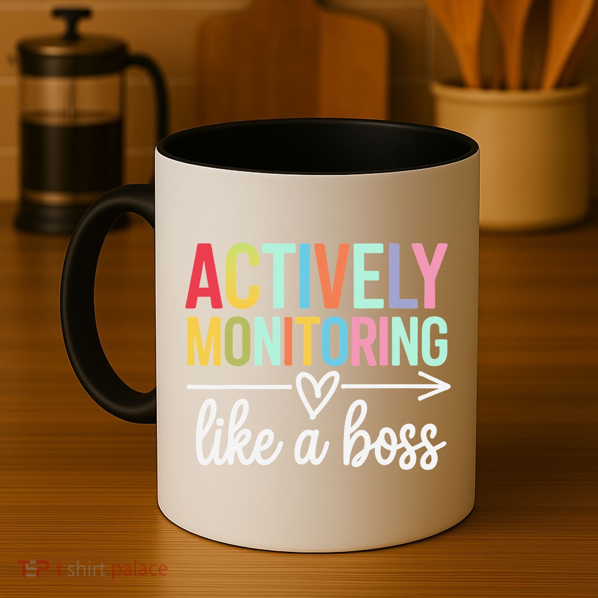 Actively Monitoring Like A Boss State Testing Day Teacher Coffee Mug