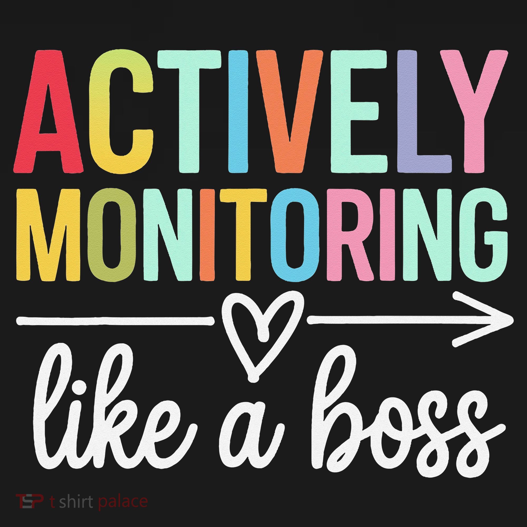 Actively Monitoring Like A Boss State Testing Day Teacher Kids Sweatshirt