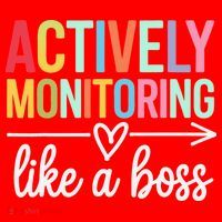 Actively Monitoring Like A Boss State Testing Day Teacher Santa Hat thumb 1