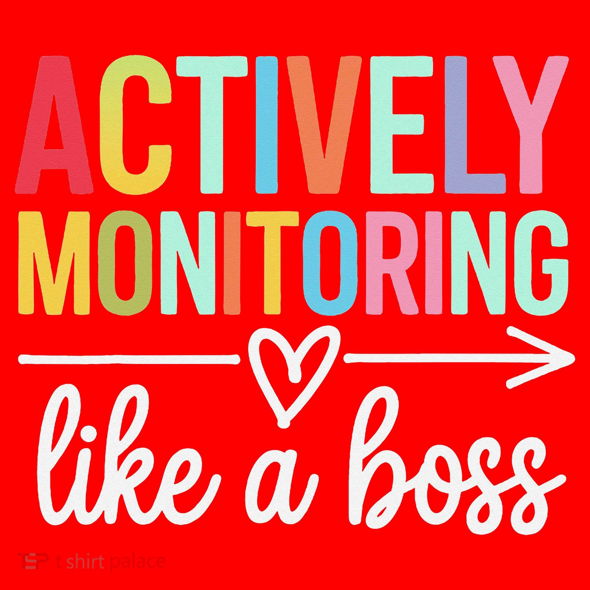 Actively Monitoring Like A Boss State Testing Day Teacher Santa Hat