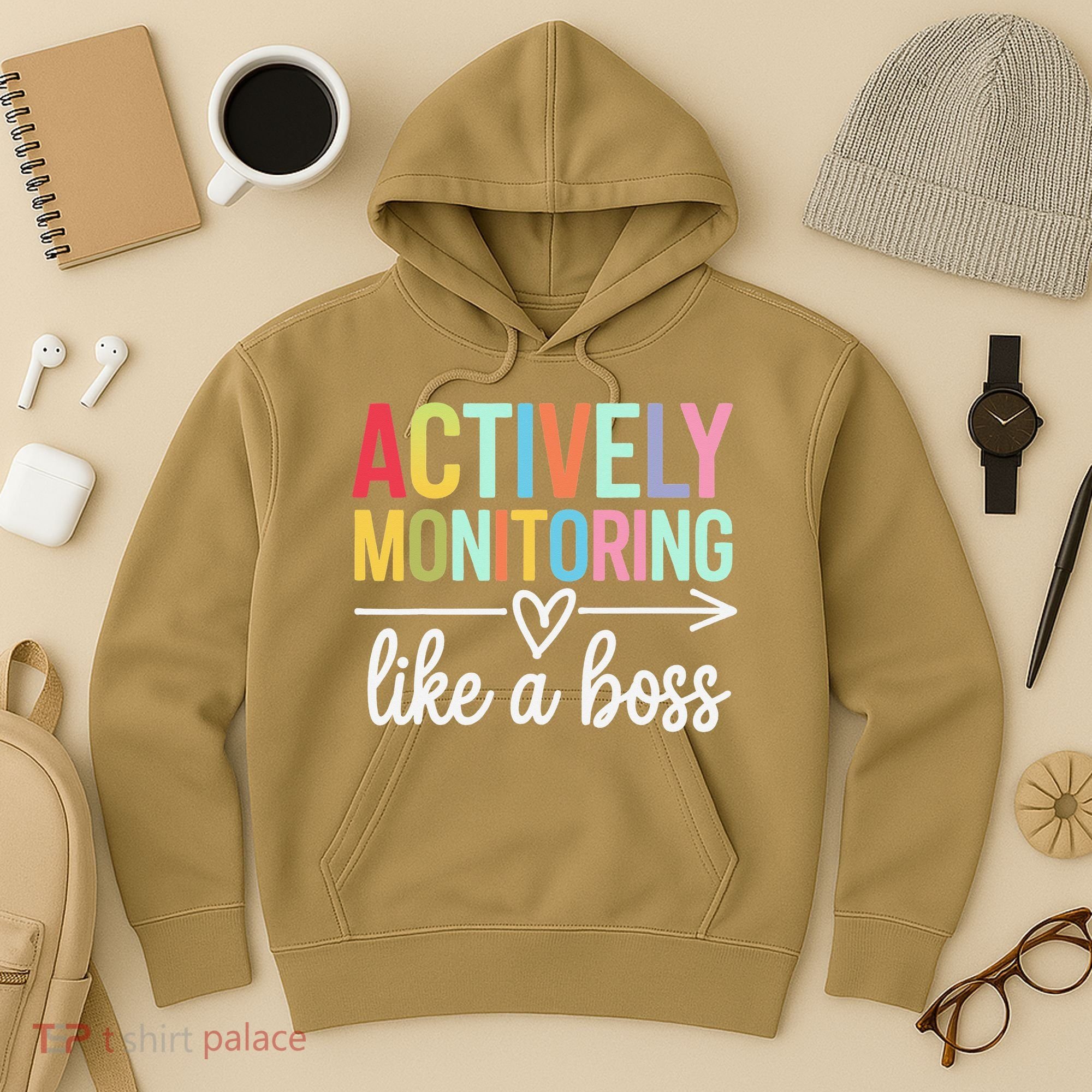 Actively Monitoring Like A Boss State Testing Day Teacher Hoodie
