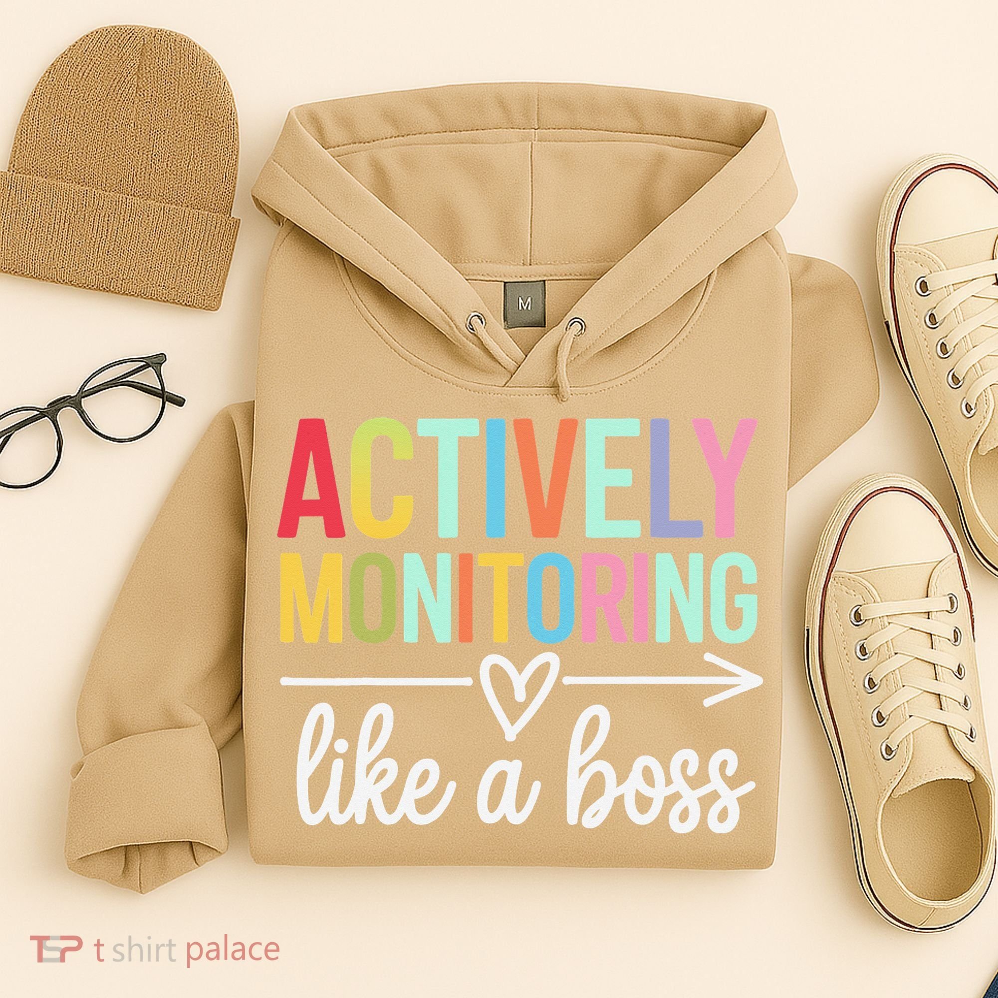 Actively Monitoring Like A Boss State Testing Day Teacher Hoodie