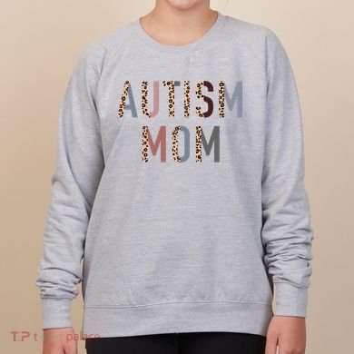 Autism Mom Leopard Print Women's Sweatshirt