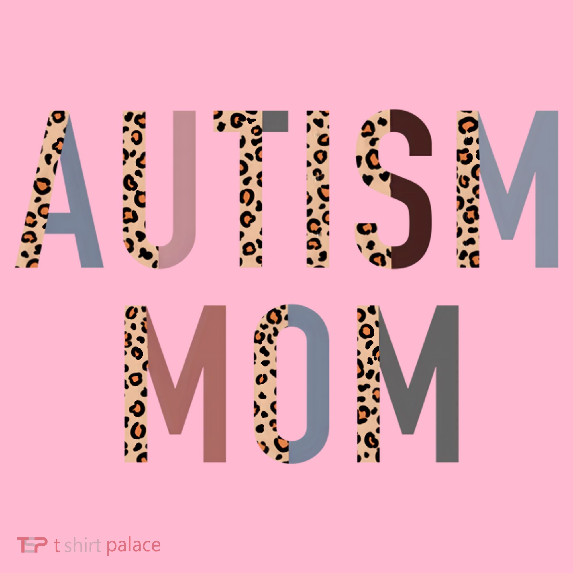Autism Mom Leopard Print Coaster
