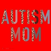 Autism Mom Leopard Print Santa Hat thumb 1