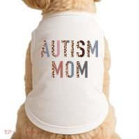 Autism Mom Leopard Print Doggie Tank thumb 0