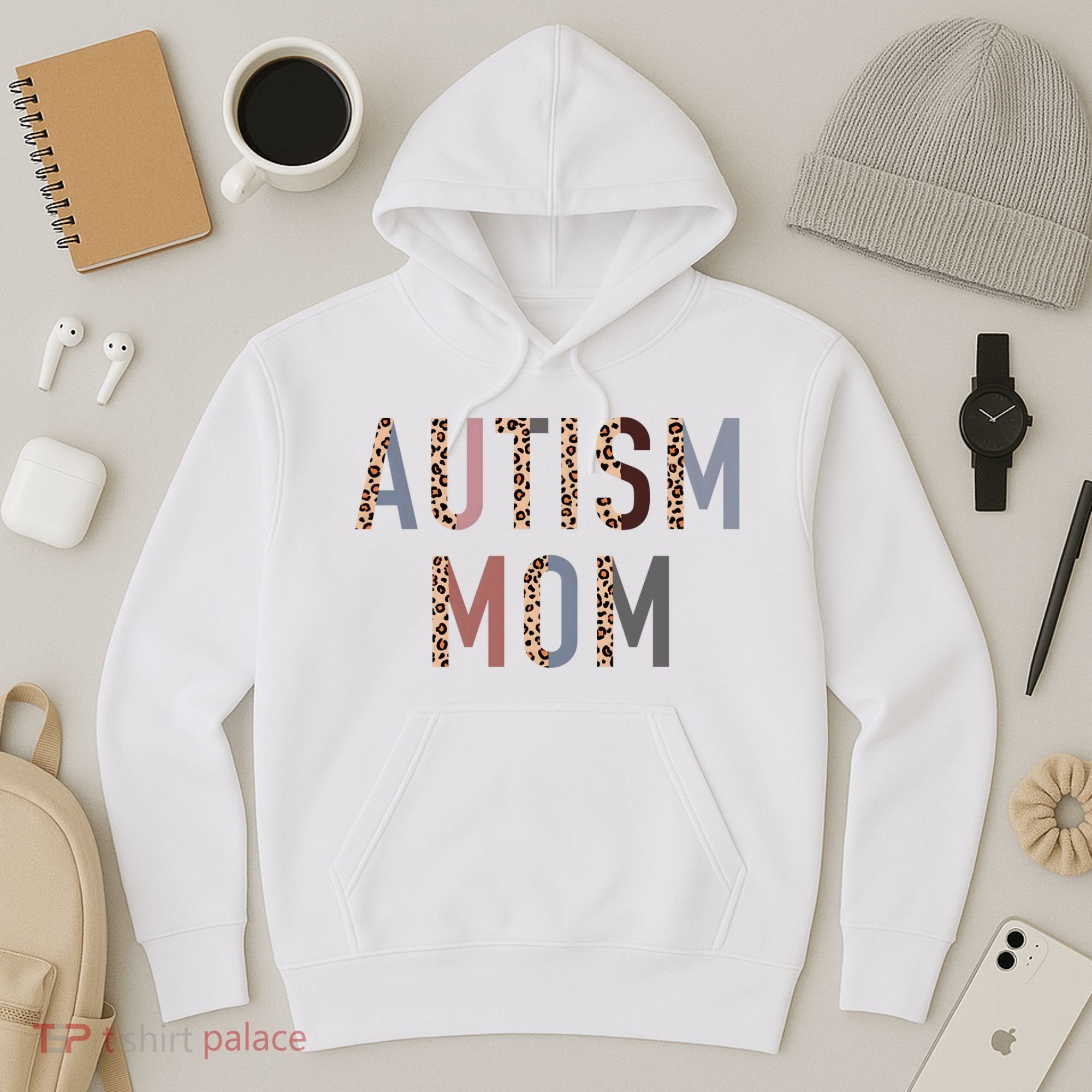 Autism Mom Leopard Print Hoodie