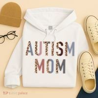 Autism Mom Leopard Print Hoodie thumb 4