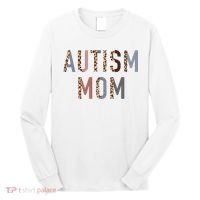 Autism Mom Leopard Print Long Sleeve Shirt thumb 0