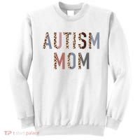 Autism Mom Leopard Print Sweatshirt thumb 0