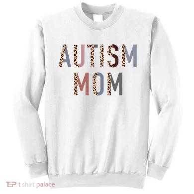 Autism Mom Leopard Print Sweatshirt
