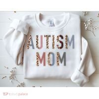 Autism Mom Leopard Print Sweatshirt thumb 2