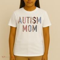 Autism Mom Leopard Print T-Shirt thumb 4