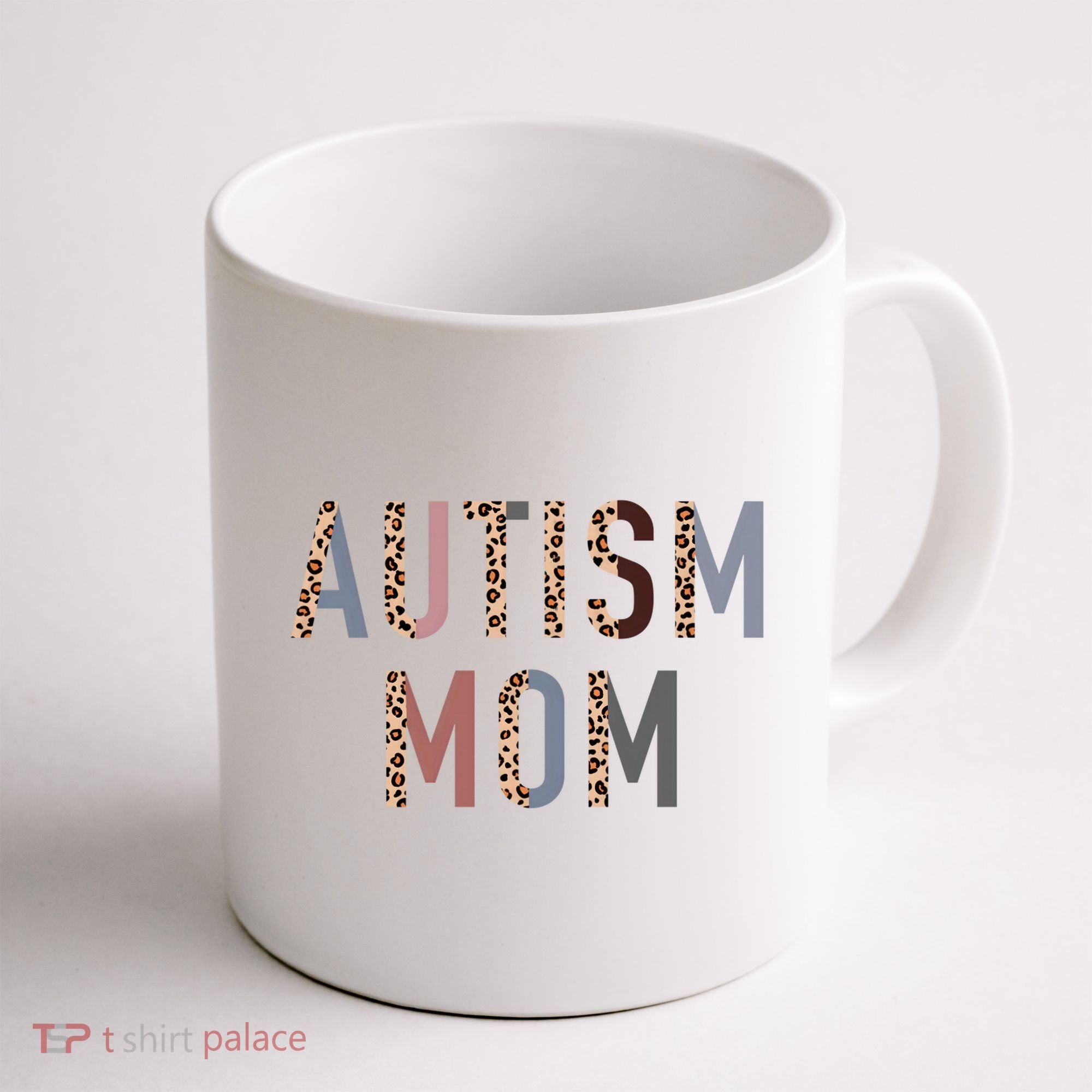 Autism Mom Leopard Print Coffee Mug