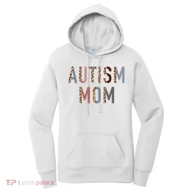 Autism Mom Leopard Print Women's Hoodie