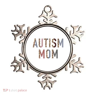 Autism Mom Leopard Print Ornament