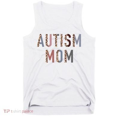 Autism Mom Leopard Print Tank Top