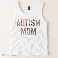 Autism Mom Leopard Print Tank Top thumb 2