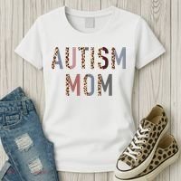 Autism Mom Leopard Print Women's T-Shirt thumb 3