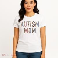 Autism Mom Leopard Print Women's T-Shirt thumb 4