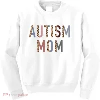 Autism Mom Leopard Print Kids Sweatshirt thumb 0