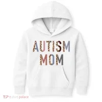 Autism Mom Leopard Print Kids Hoodie thumb 0