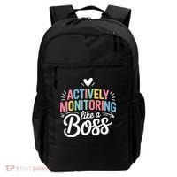 Actively Monitoring Like A Boss Test Day Testing Teacher Backpack thumb 0
