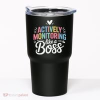 Actively Monitoring Like A Boss Test Day Testing Teacher Tumbler thumb 0