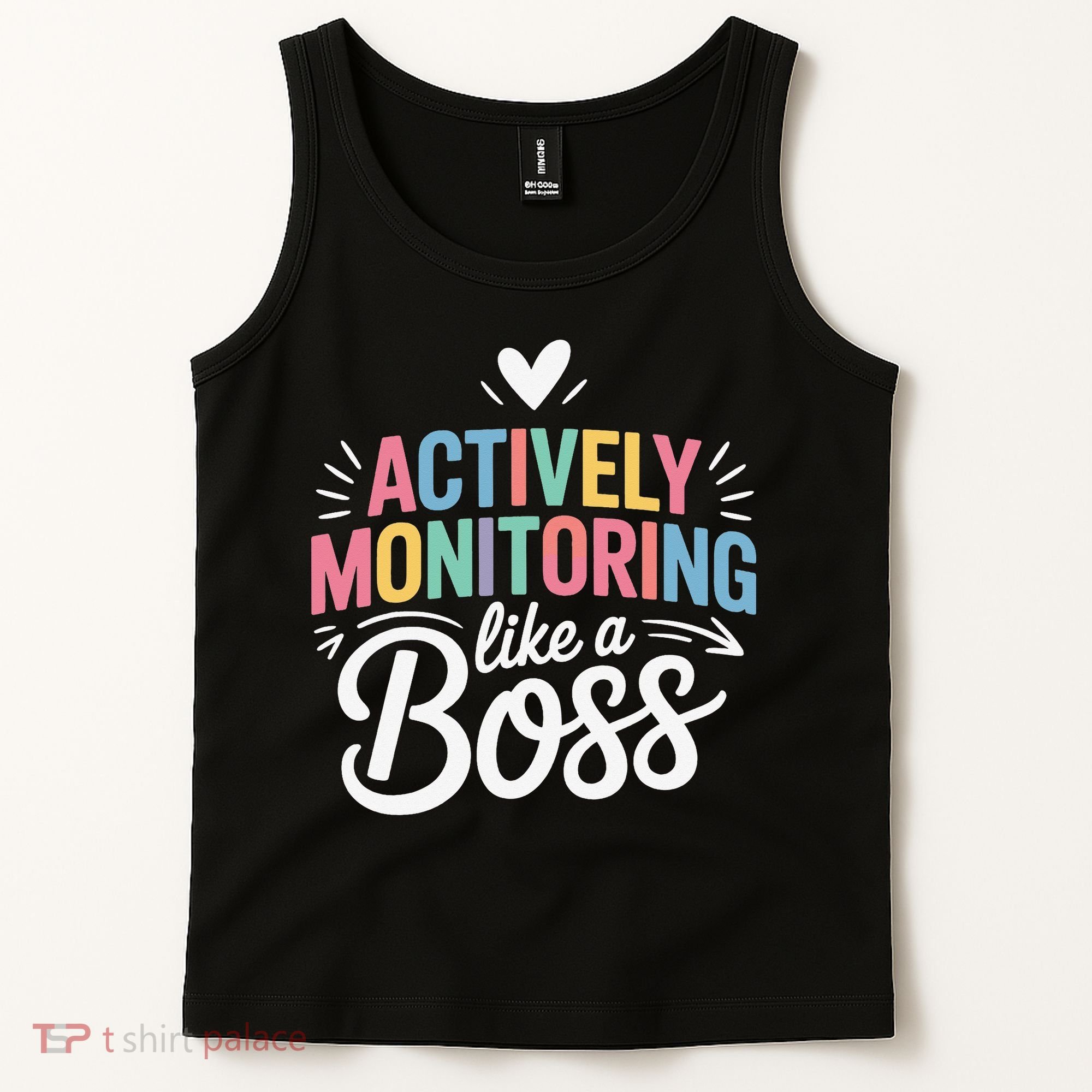 Actively Monitoring Like A Boss Test Day Testing Teacher Tank Top