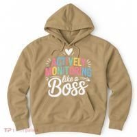 Actively Monitoring Like A Boss Test Day Testing Teacher Hoodie thumb 0