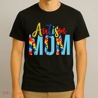 Autism Mom Life Puzzle Mothers Day Autism Mom T-Shirt thumb 3