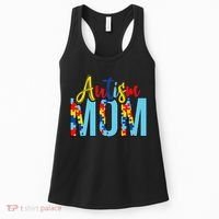 Autism Mom Life Puzzle Mothers Day Autism Mom Women's Tank Top thumb 0